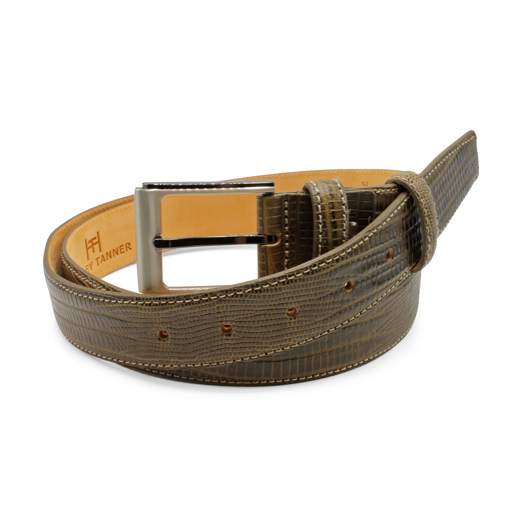 Tanner shop leather belt